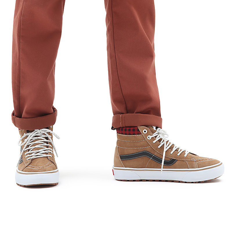 Vans sk8 hi clearance homme brun